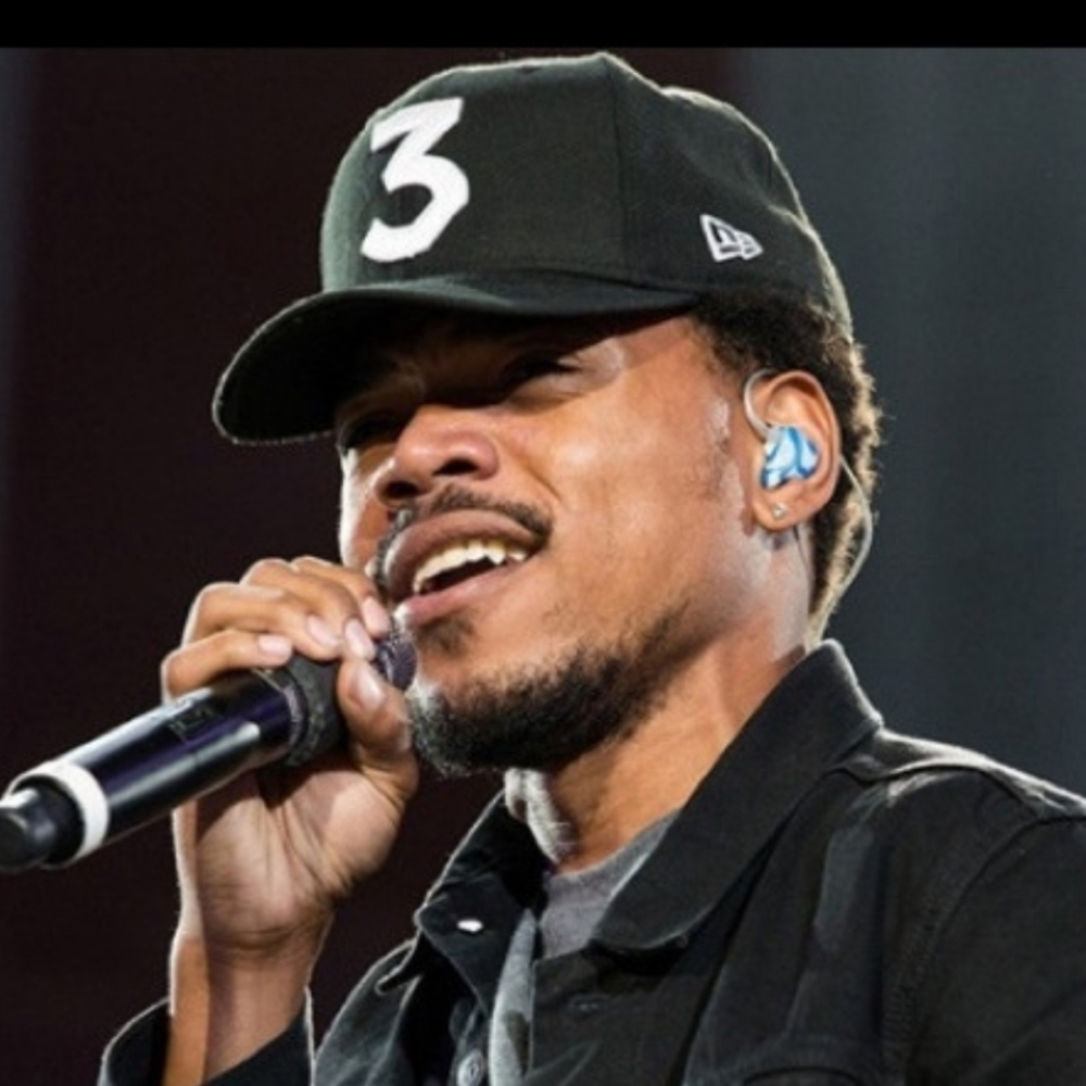 NEW ERA CHANCE THE RAPPER 3 BLACK SNAP BACK BASEBALL HAT NEVER WORN